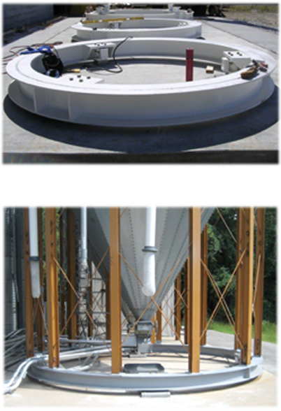 Tanks Mounted on Eagle Load Ring™ Inventory Weigh Scale Systems